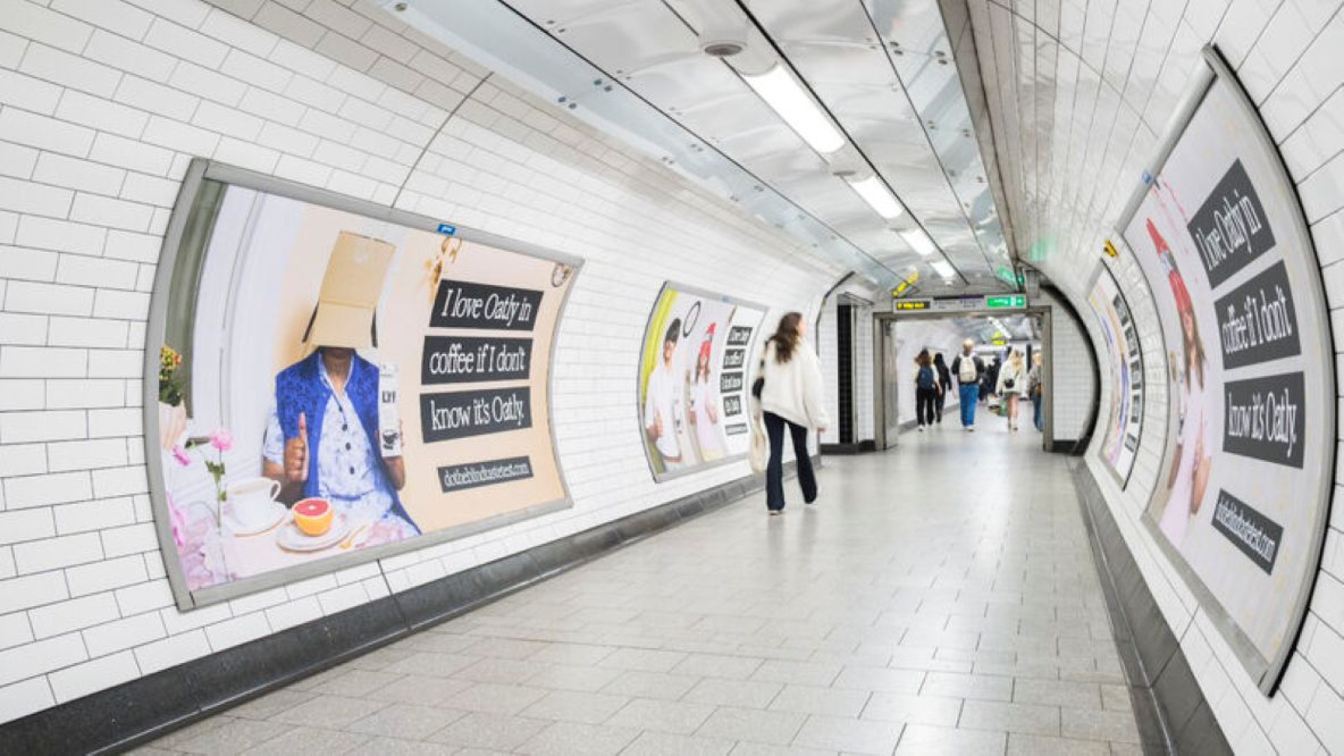 Image of Corridor advertising underground