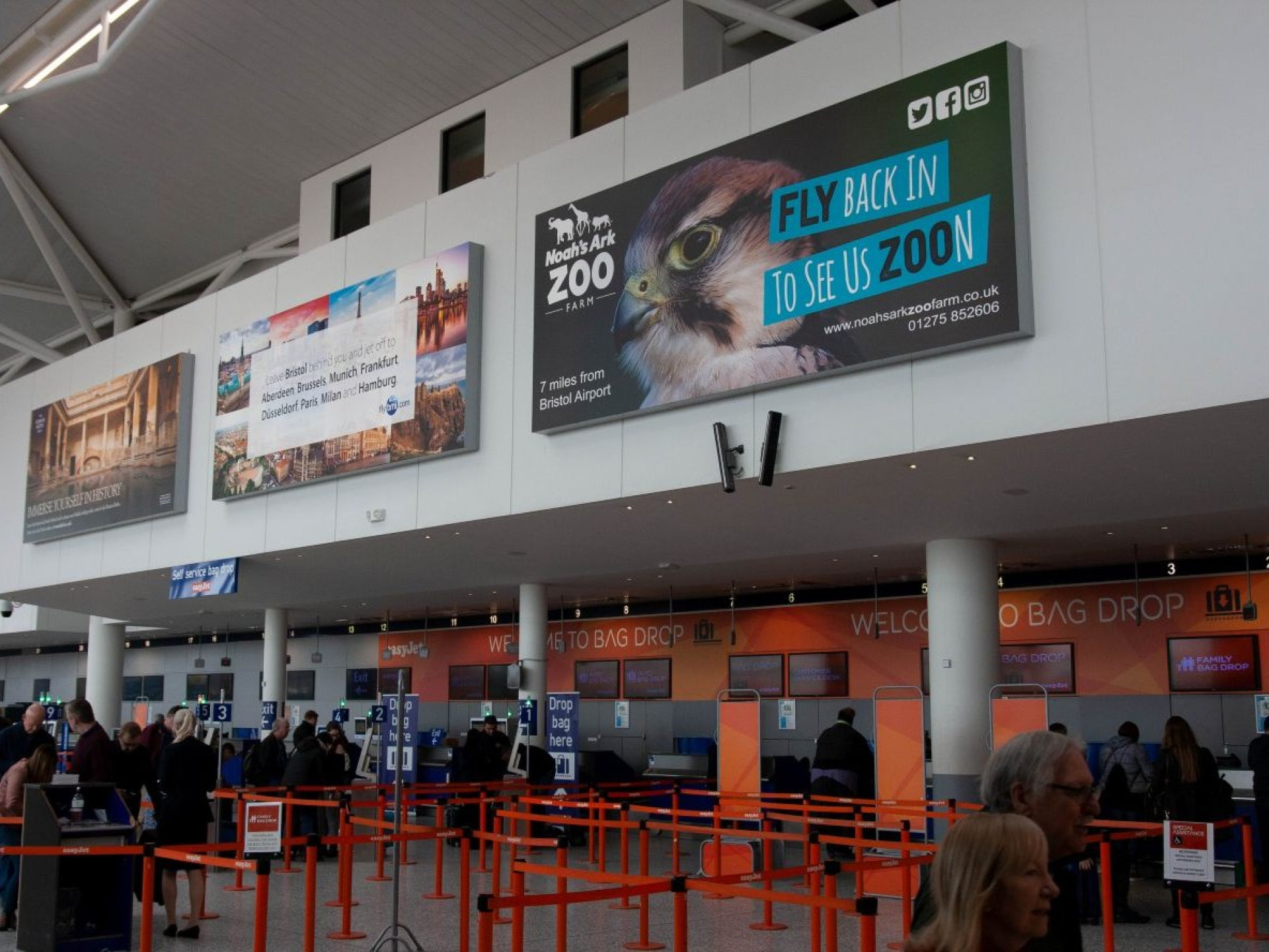 Image of Multiple sites Above Check in Airport