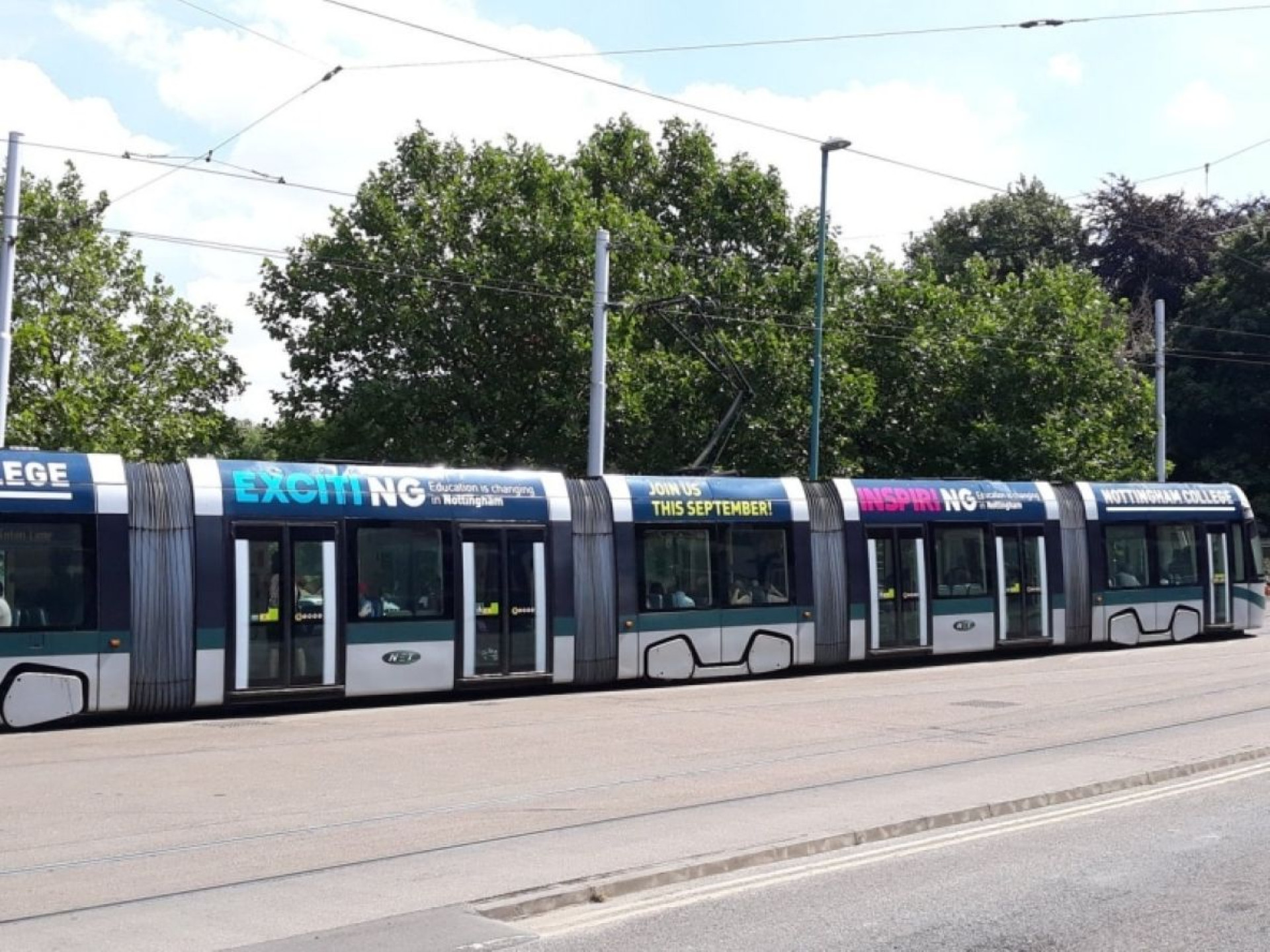 Image of Nottingham College Tram Superside 2