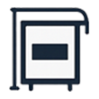 bus stop advertising icon