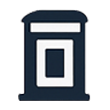 phone kiosk advertising icon